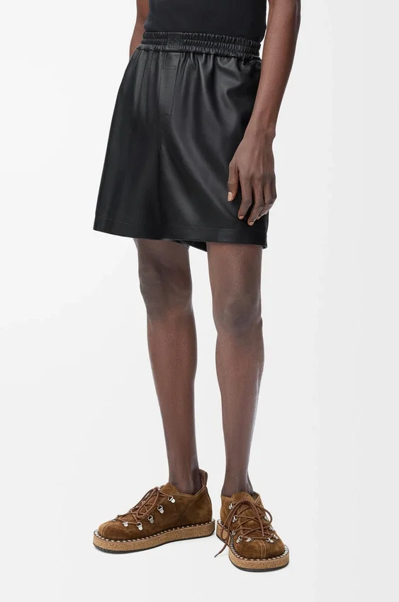 Shorts i nappa-lammeskinn Shorts i nappa-lammeskinn