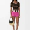 Shorts i semsket geiteskinn Shorts i semsket geiteskinn