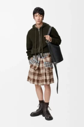 Shorts i ull og bomull
