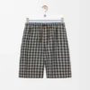 Shorts i viskose- og linblanding Shorts i viskose- og linblanding