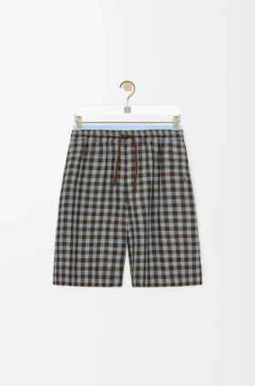 Shorts i viskose- og linblanding