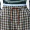 Shorts i viskose- og linblanding Shorts i viskose- og linblanding