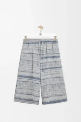 Shorts med snøring i denim Shorts med snøring i denim