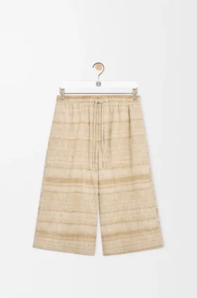 Shorts med snøring i denim Shorts med snøring i denim