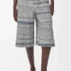 Shorts med snøring i denim Shorts med snøring i denim