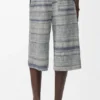 Shorts med snøring i denim Shorts med snøring i denim