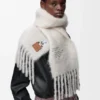 Skjerf i mohair- og ullblanding Skjerf i mohair- og ullblanding