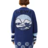 SS21 Stor flerfarget cardigan i marineblått S359330Xbr-5095