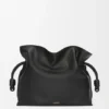 Stor Flamenco-clutch i nappa-kalveskinn