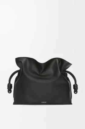 Stor Flamenco-clutch i nappa-kalveskinn