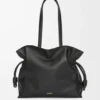 Stor Flamenco-clutch i nappa-kalveskinn