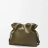 Stor Flamenco-clutch i nappa-kalveskinn