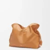 Stor Flamenco-clutch i nappa-kalveskinn