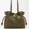 Stor Flamenco-clutch i nappa-kalveskinn