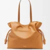 Stor Flamenco-clutch i nappa-kalveskinn