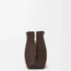 Stor Flamenco-clutch i nappa-kalveskinn