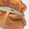 Stor Flamenco-clutch i nappa-kalveskinn