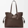 Stor Flamenco-clutch i nappa-kalveskinn