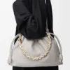 Stor Flamenco Purse i mykt nappa-lammeskinn