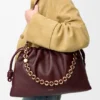 Stor Flamenco Purse i mykt nappa-lammeskinn