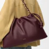 Stor Flamenco Purse i mykt nappa-lammeskinn