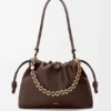 Stor Flamenco Purse i mykt nappa-lammeskinn