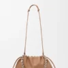 Stor Flamenco Purse i mykt nappa-lammeskinn