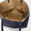 Stor, horisontal Puzzle Fold-tote-veske i mykt, kornet kalveskinn