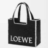 Stor loewe Font Tote i raffia Stor loewe Font Tote i raffia