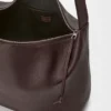 Stor Loop Hobo i mykt, kornet kalveskinn