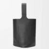 Stor Pebble Bucket i smidig, kornet kalveskinn