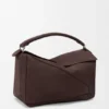 Stor Puzzle-veske i kornet nubuck Stor Puzzle-veske i kornet nubuck