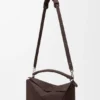 Stor Puzzle-veske i kornet nubuck Stor Puzzle-veske i kornet nubuck