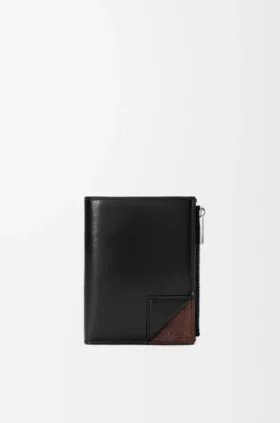 Switch Slim Compact lommebok i mykt, kornet kalveskinn og semsket skinn