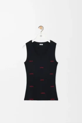 Tanktop i elastisk bomull