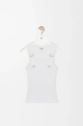 Tanktop i elastisk bomull