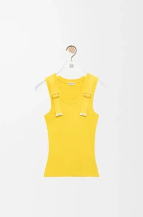 Tanktop i elastisk bomull