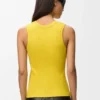 Tanktop i elastisk bomull Tanktop i elastisk bomull