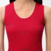 Tanktop i elastisk bomull Tanktop i elastisk bomull