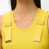 Tanktop i elastisk bomull Tanktop i elastisk bomull