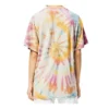 Tie-dye-trykk med smilende ansikt, kort ermet, unisex, flerfarget H616341X79-9990