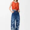 Barrel-jeans i denim Barrel-jeans i denim