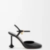Toy Pumps med ankelstropper i lammeskinn