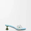 Toy-sandaler med krystallblomster i PVC Toy-sandaler med krystallblomster i PVC