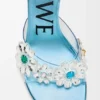 Toy-sandaler med krystallblomster i PVC Toy-sandaler med krystallblomster i PVC