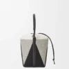 «Treasure Bako»-bucket i jacquard-canvas og kalveskinn «Treasure Bako»-bucket i jacquard-canvas og kalveskinn