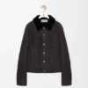 Trucker-jakke i shearling