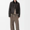Trucker-jakke i shearling