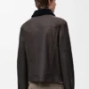Trucker-jakke i shearling