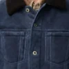 Trucker-jakke i shearling